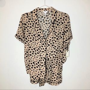 Sold - Cheetah print pajama set